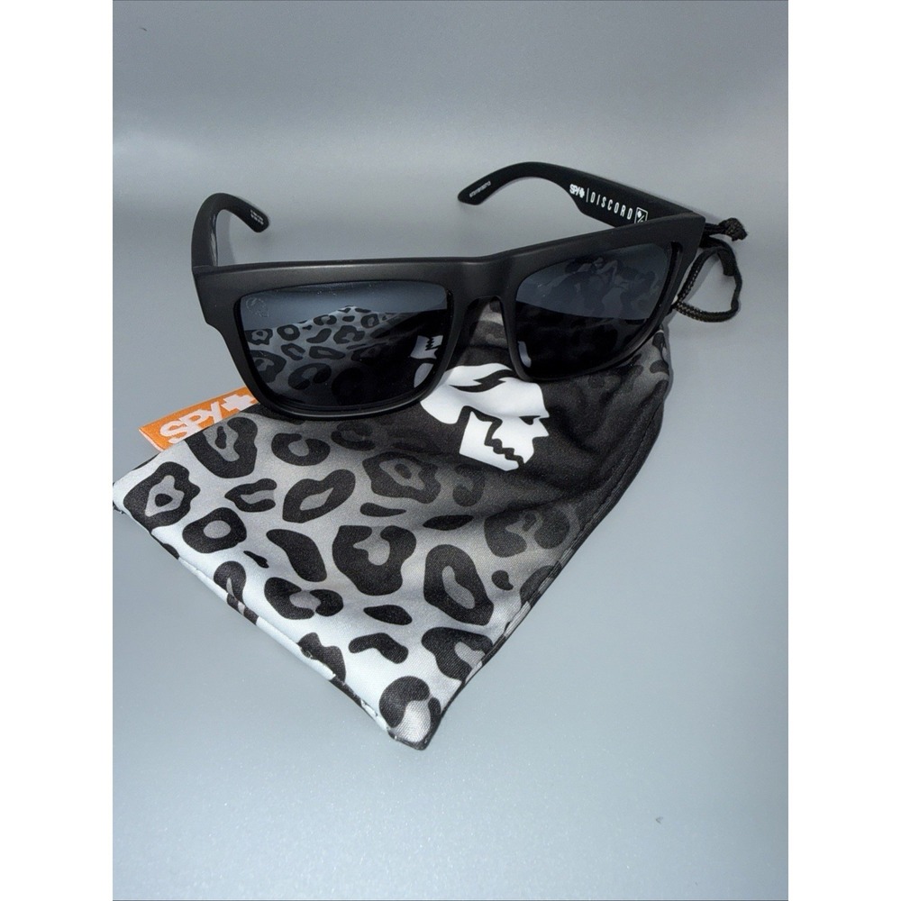 Spy Discord Authentic Sunglasses - Soft Matte Black/ Gray specked- Includes bag